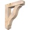 Ekena Millwork Funston Arts and Crafts Smooth Bracket w/ Offset Brace, Douglas Fir, 7 1/2"W x 34"D x 38"H BKT0806X34X38FST03SDF - alternate 1